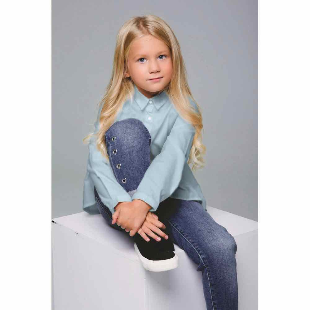 Baumwollstoff, Serie Grün, unifarben, leicht fallend – Bild 3