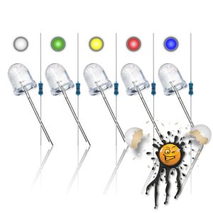 10mm LED Sortiment 3.3V 5V 6V 9V 12V mit Widerstand