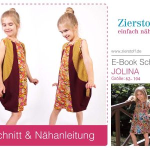 Jerseykleid “JOLINA” – Schnitt & E-Book, Gr 62 – 104 [Digital]