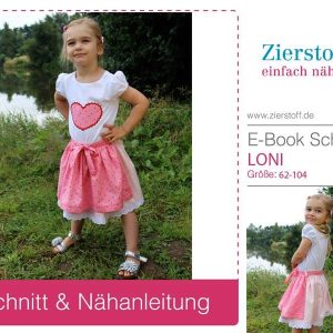 Dirndl “LONI” – Schnitt & E-Book, Gr 62-104 – Set aus Shirt, Rock & Schürze [Digital]