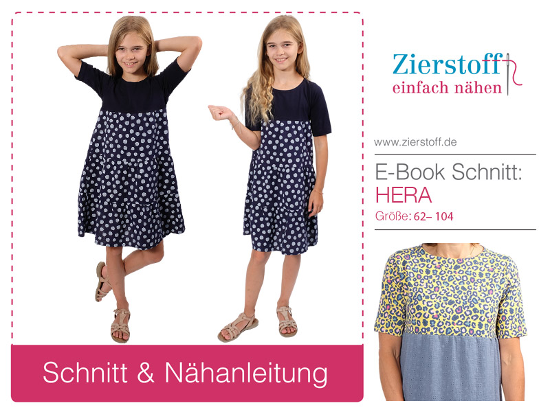 Kleid, Stufenkleid “Hera”, Gr. 62 – 104 – Bild 2