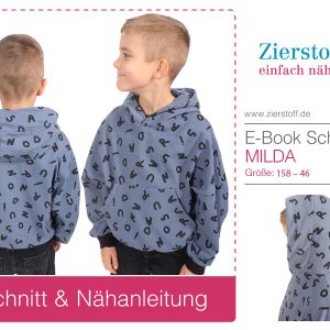 Hoodie mit Tasche “MILDA”, Gr. 110 – 152 [Digital]