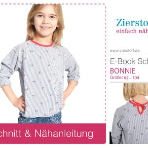 Bluse mit Raglanärmel “BONNIE”, Gr. 62  – 104 [Digital]