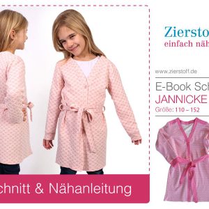 Sweatjacke mit Gürtel “Jannicke”, Gr. 110 – 152 [Digital]