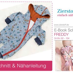 Anzug, Onesie, Onepiece, Overall “FREDDY”, Gr. 62 – 104 [Digital]