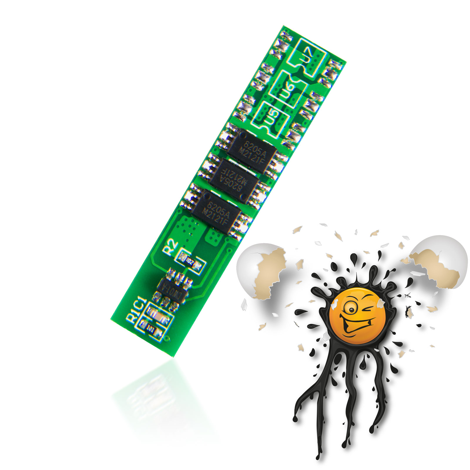 1S 18650 26650 LiPo Lithium-Polymer DW01-A 3,7V HX-1S BMS Laderegler 7,5A