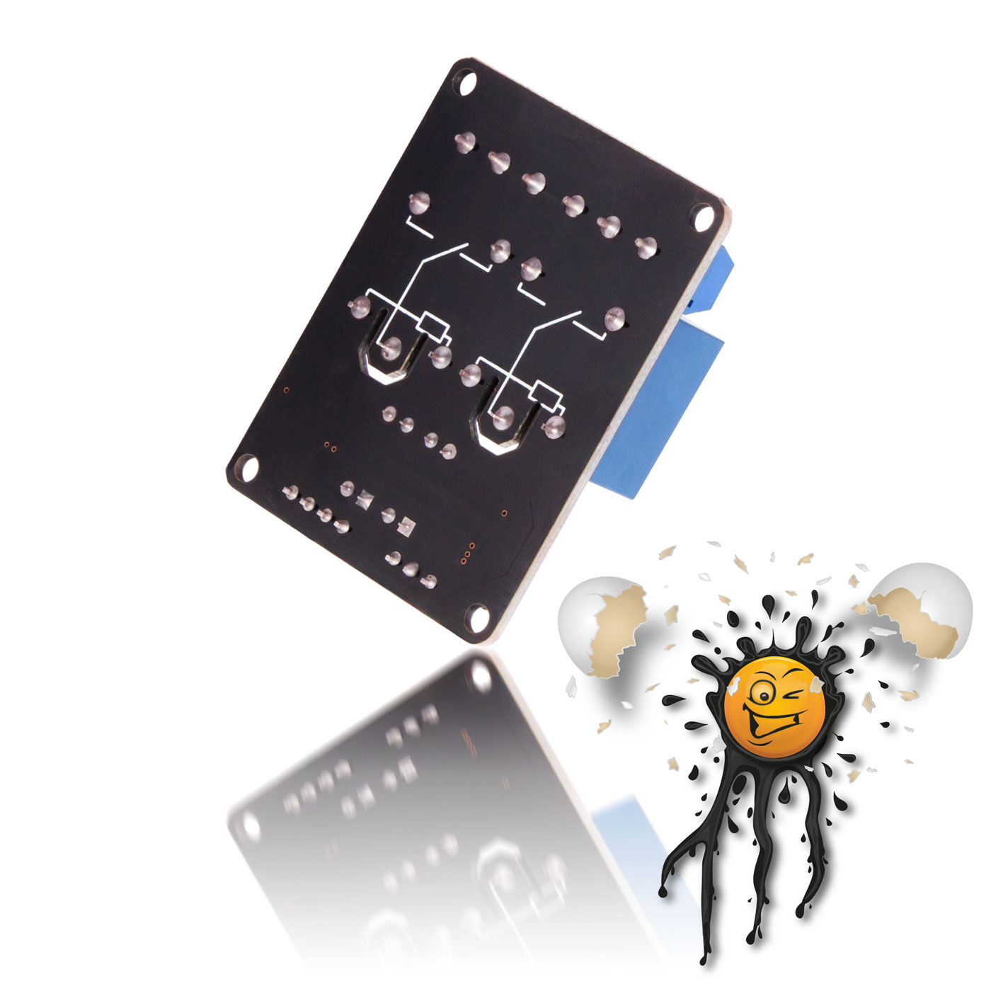 2 Kanal/Channel Relais Modul 12V 10A/250VAC 10A/30VDC Optokoppler – Bild 4