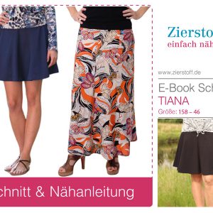 Rock “Tiana” kurz oder lang, mit oder ohne RV – Gr. 158 – Damengr. 46