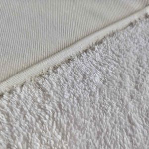 Rippenjersey – Fake Fur, Flauschstoff – Double Face, Ecru