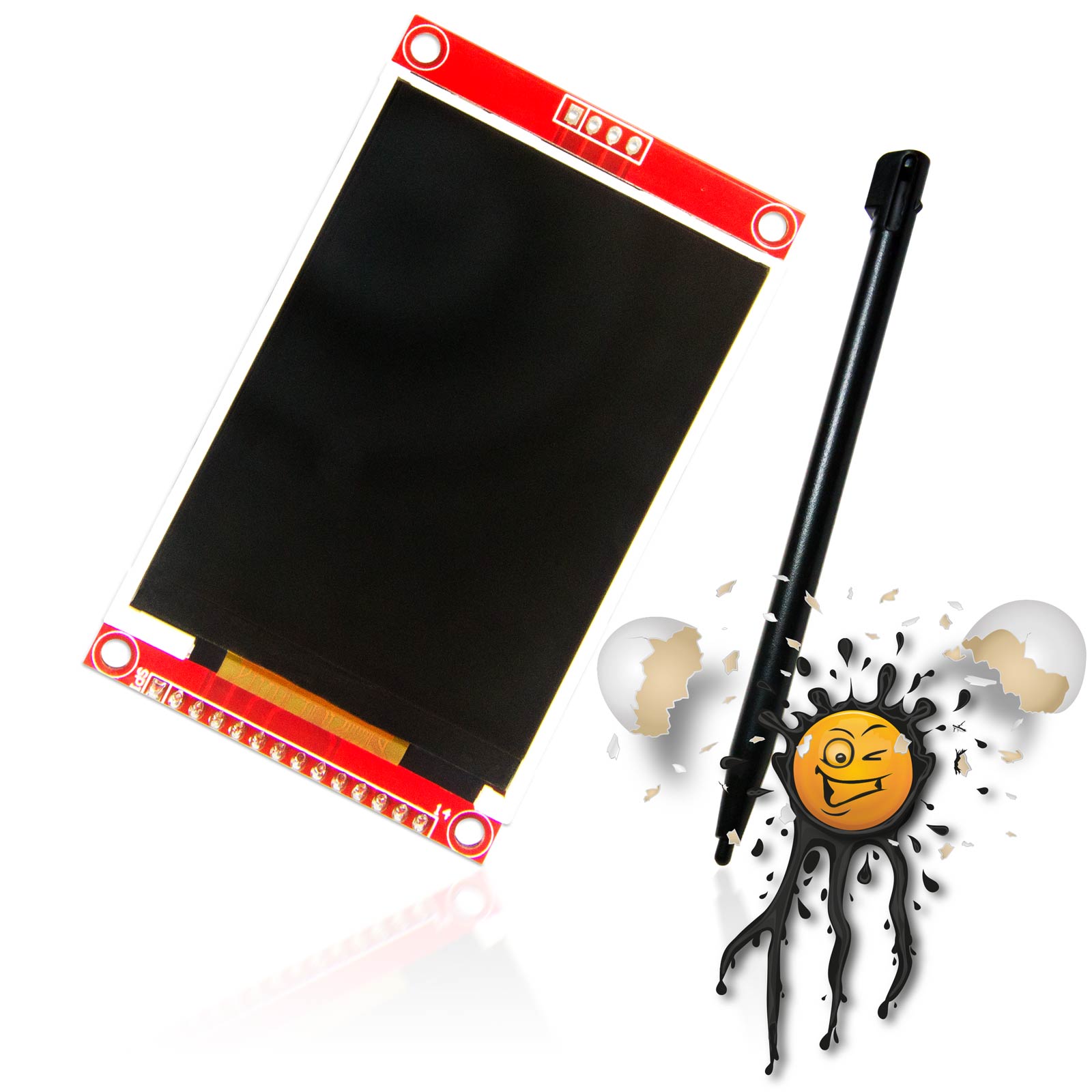 2.8 TOUCH RGB LCD 240×320 ILI9341 SPI Display Card Reader Modul – Bild 3