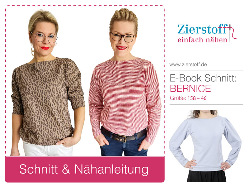 Shirt mit Puffärmel, “Bernice”, Gr. 158 – 46 – Bild 2