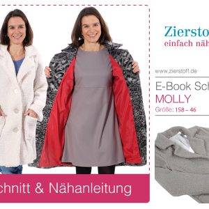 Mantel “MOLLY”, Gr. 158 – Damengr. 46 – mit oder ohne Futter