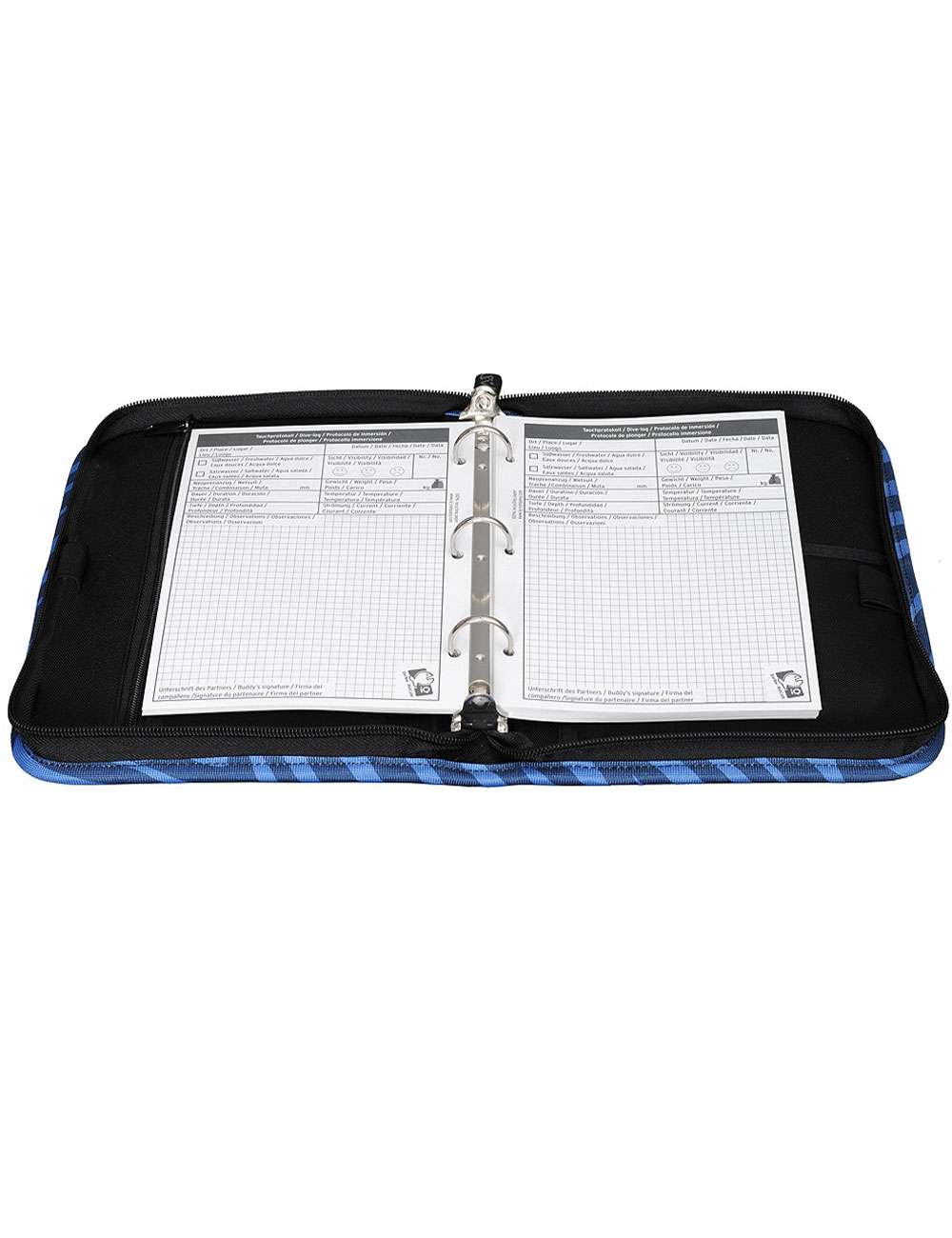 iQ Logbuch L Allover Fish Safari siren ash navy Logbook Einlagen Company Tauchen – Bild 5