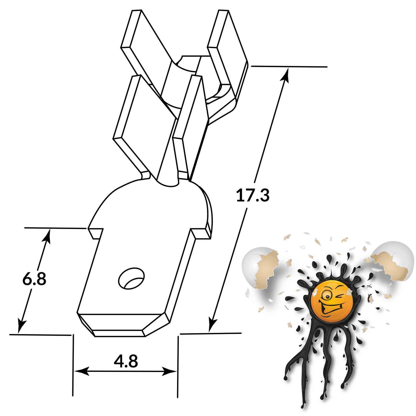 10 Teile / Items Quetsch Verbinder Stecker Male 4,8mm Bullet Set B – Bild 3