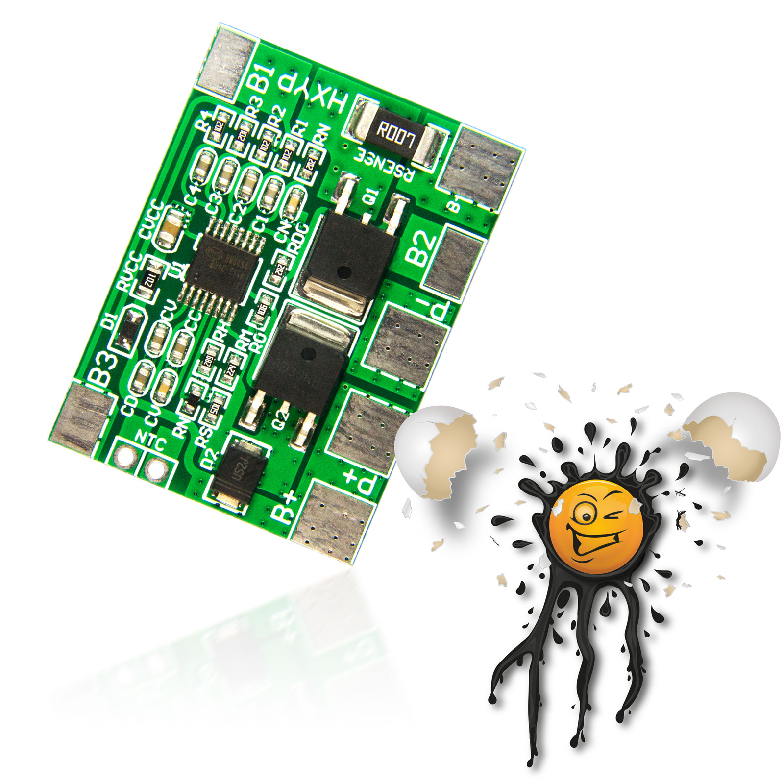 4S 3,2V Li-Ion LiFePO4 LiFe BM3451 12,8V BMS Laderegler 8A – Bild 4