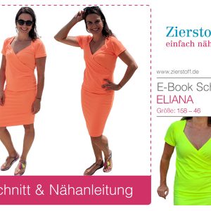 Kleid mit Wickeloptik “ELIANA”, Gr. 158 – Damengr. 46 [Digital]