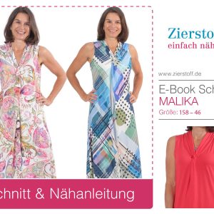 Kleid mit Wickeloptik “MALIKA”, Gr. 158 – Damengr. 46 [Digital]