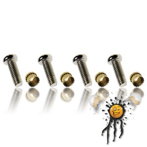 Platinen Schrauben Rändelmutter M3 6 mm Metall 8-teilig