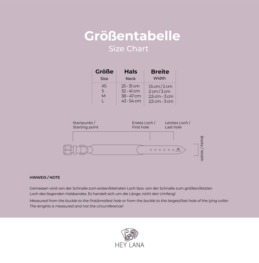 Hey Lana Premium Hundehalsband gepolstert, Rindsleder, gewebte Biobaumwolle, Neopren „Trés chic blau/grau/orange“ XS, S, M, L – Bild 7