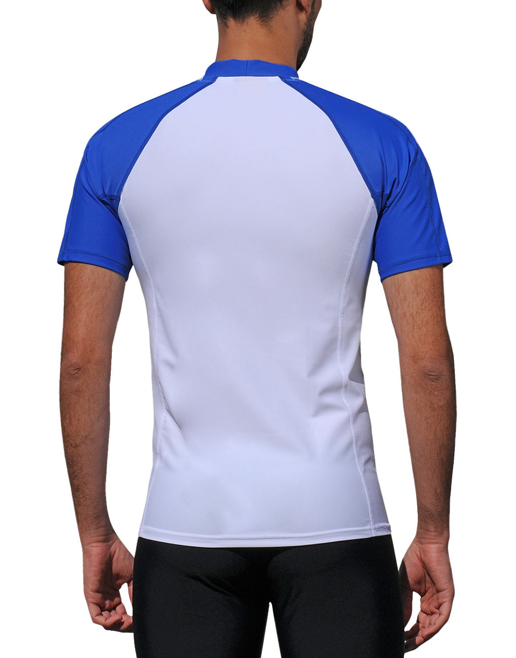 iQ UV 300 Shirt Slim Fit Men Herren M L XL XXL 3XL blue-white blau weiss Schutz – Bild 5