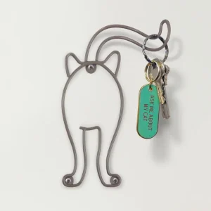 Drahtbügel-Wandaufhängung, Katze