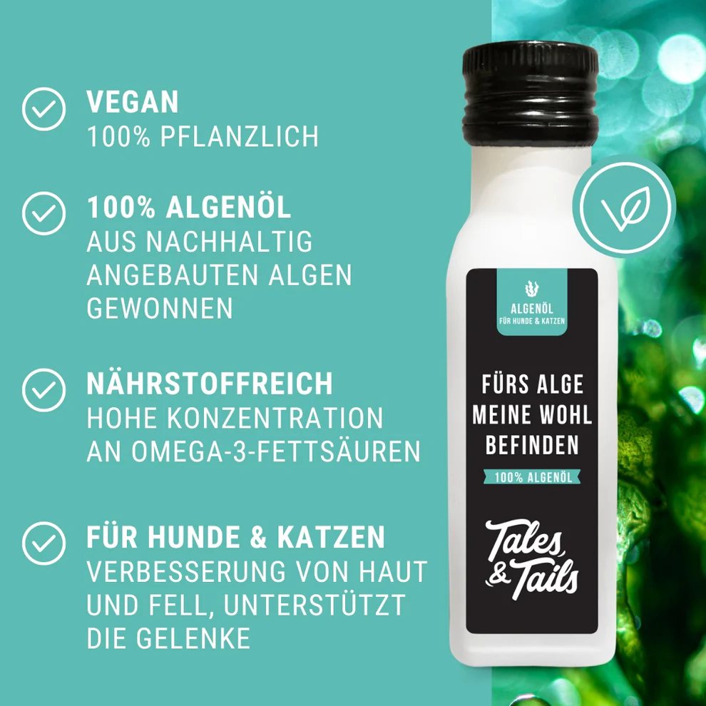 100% Algenöl, Tales&Tails (EPA, DHA, Omega-3-Fettsäuren, entzündungshemmend) – MHD 06/25 – Bild 4