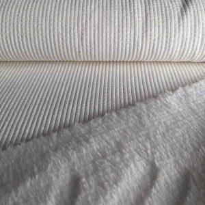 Cordstoff – Fake Fur, Flauschstoff Ecru – Double Face