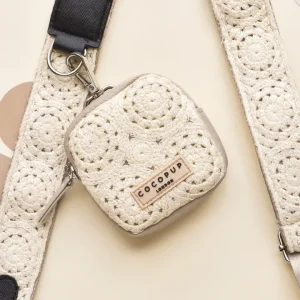 Cocopup Leckerli-Tasche zur Gassi-Tasche, cooler Festival/Boho gehäkelter Stoff