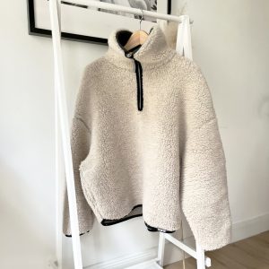 Alwero – Sweater BEL, Oversize, Sand Brown, Biowolle