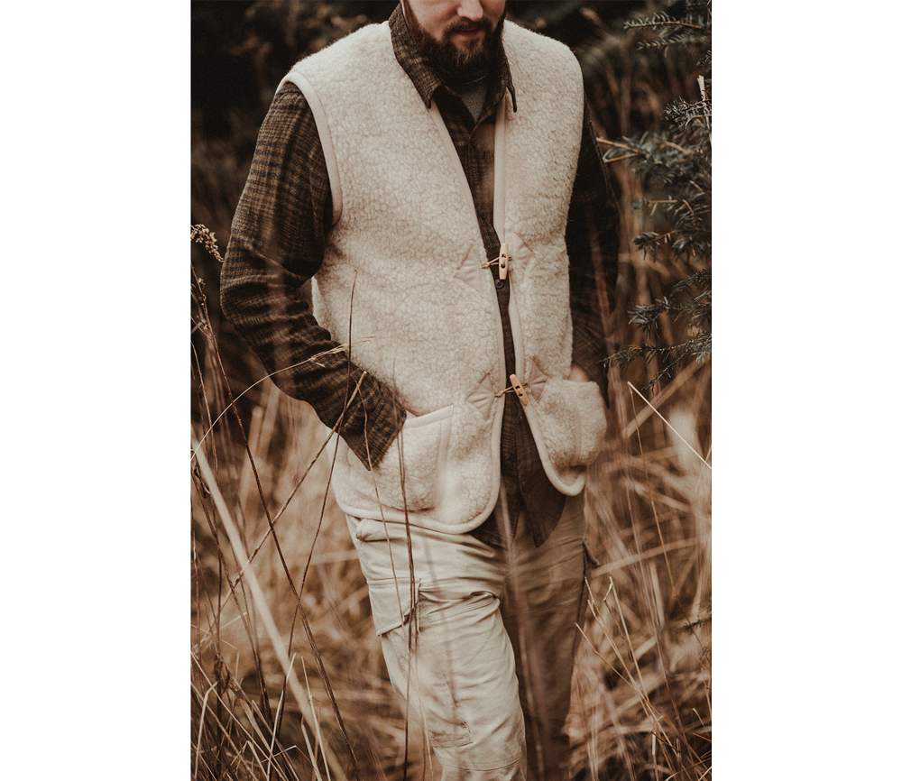 Alwero – Bodywarmer „Alpen“ Adult, Biowolle, ENGLISH TEA, Unisex – Bild 7