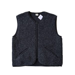 Alwero – Weste „POS“ Adult, Biowolle, DEEP BLACK, ultra light