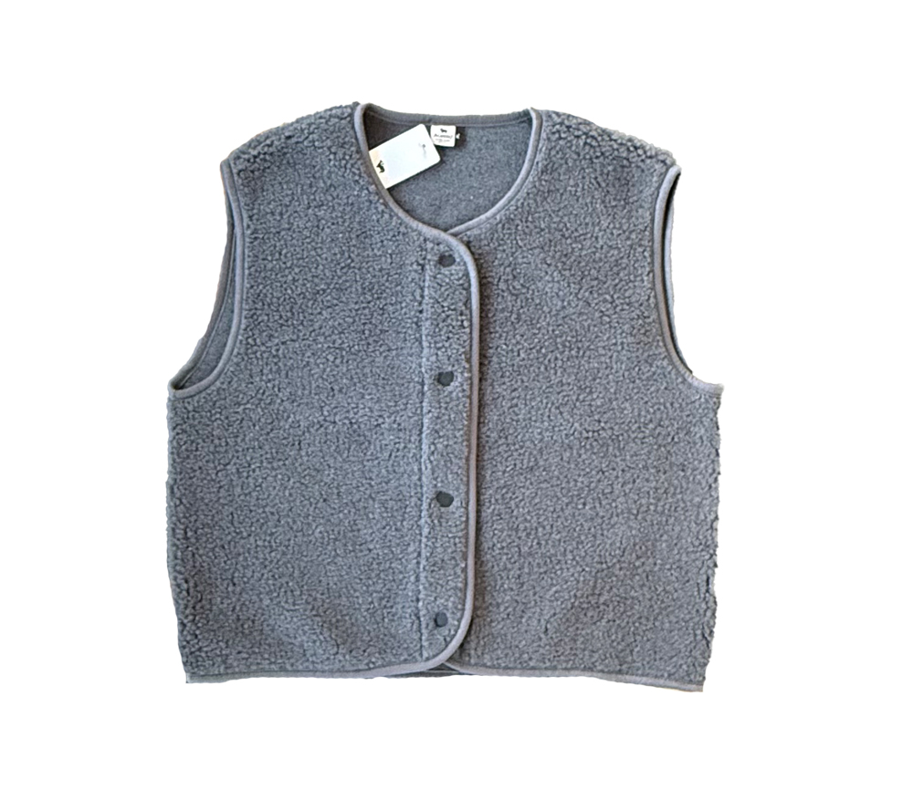 Alwero – Bodywarmer „TYB“ ADULT, Biowolle, ANTHRACITE, ultra light