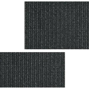 Antirutschmatten Unterlagen zuschneidbar waschbar uni schwarz 2 Größen