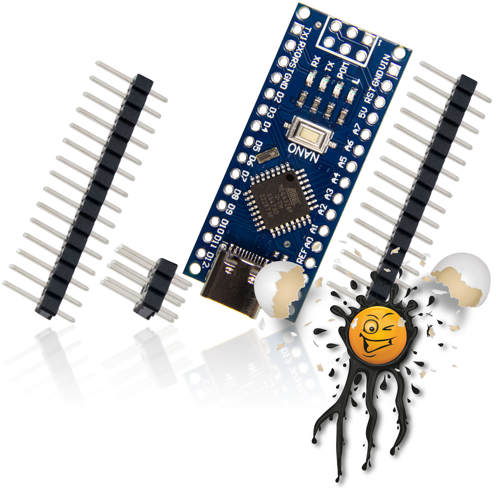 NANO 3.0 ATMEGA328P Arduino Development- Board USB-C USB-Micro USB-Mini – Bild 9