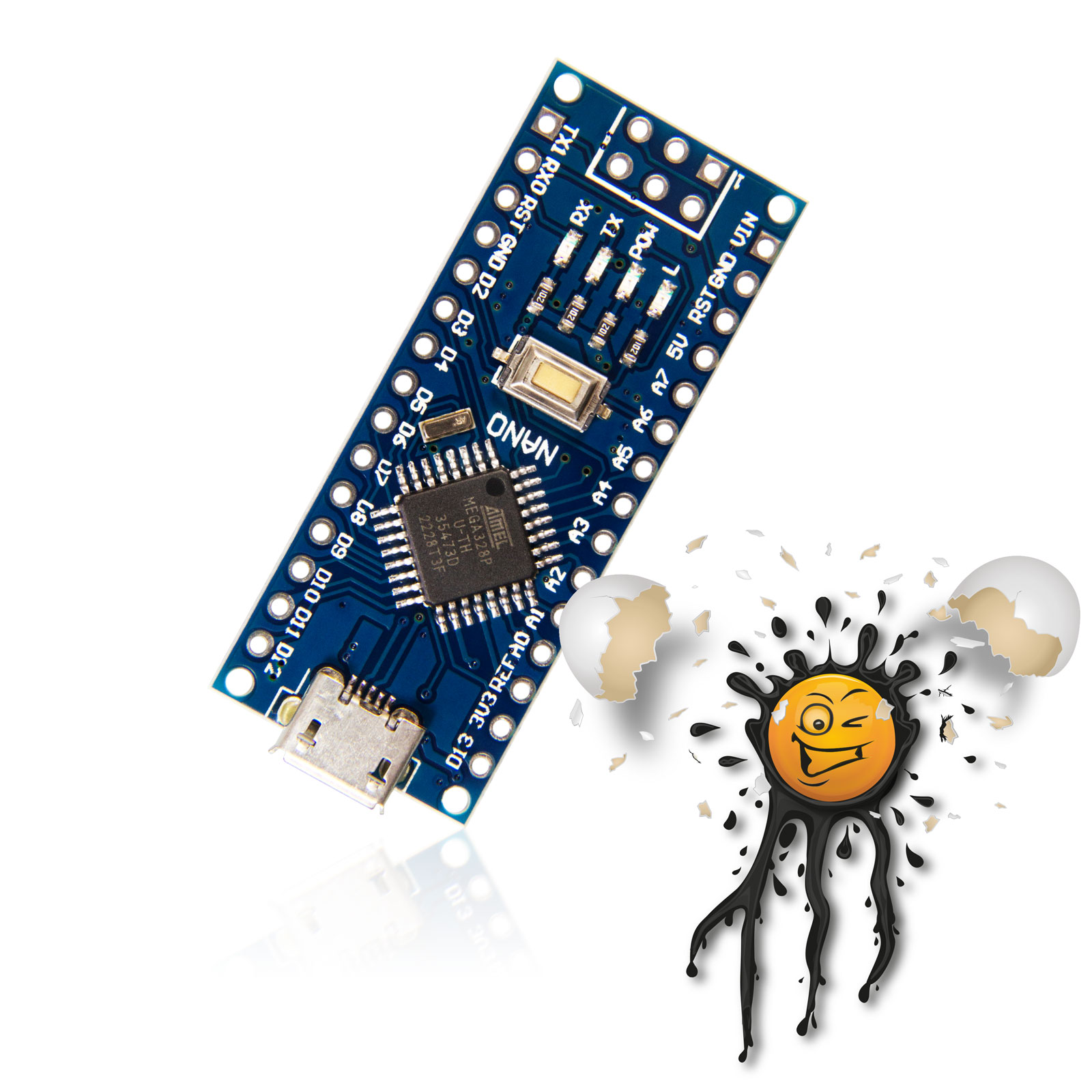 NANO 3.0 ATMEGA328P Arduino Development- Board USB-C USB-Micro USB-Mini – Bild 6