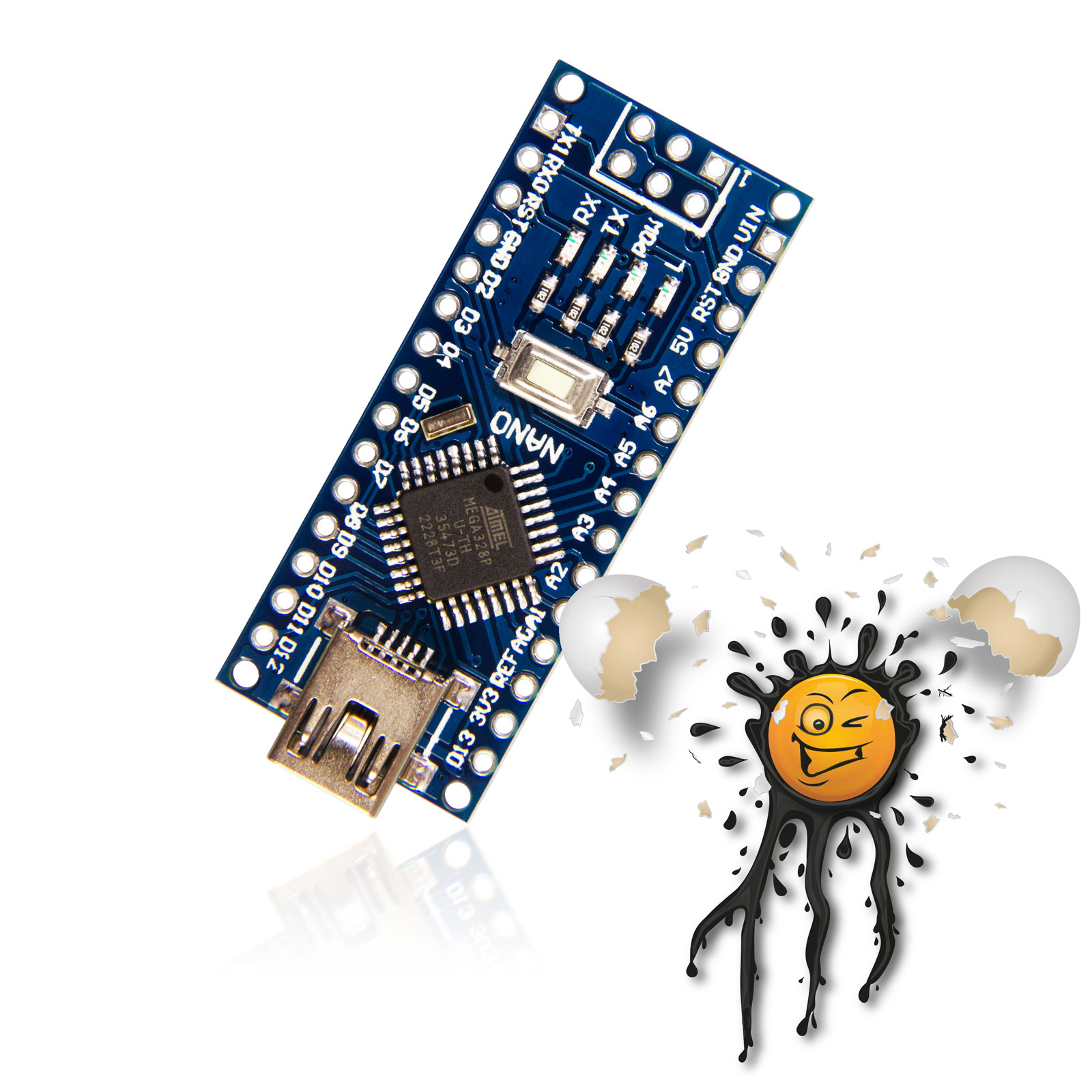 NANO 3.0 ATMEGA328P Arduino Development- Board USB-C USB-Micro USB-Mini – Bild 4