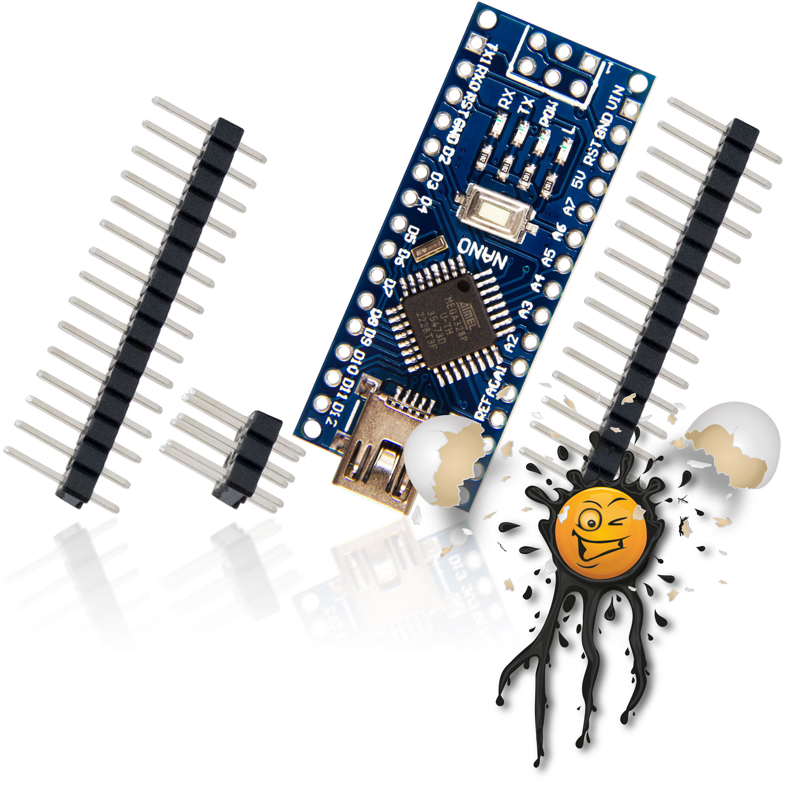 NANO 3.0 ATMEGA328P Arduino Development- Board USB-C USB-Micro USB-Mini – Bild 5