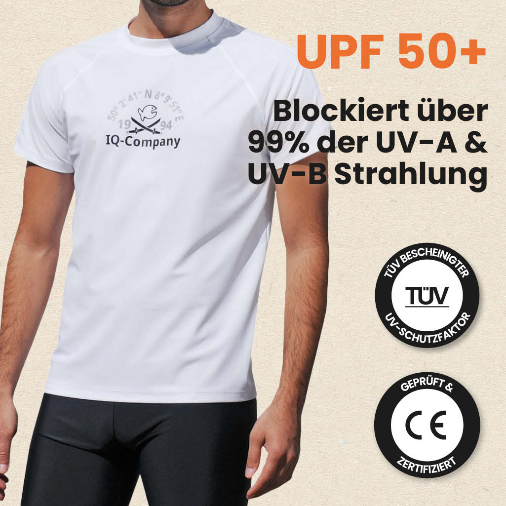 iQ UV 50+ Shirt Loose Fit Herren 1994 S – 4XL weiss Schutz Bekleidung white Men – Bild 7