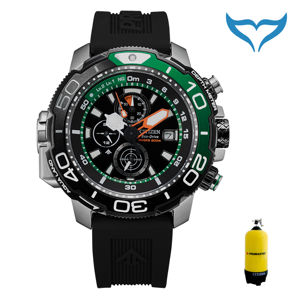 Citizen Promaster Marine BJ2168-01E 20bar Eco-Drive Saphir ISO 6425 Edelstahl Aqualand – Bild 2