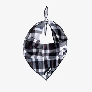 Hunde-Halstuch Pepolli „schwarz/weiß Karo“ (Kühlbandana)