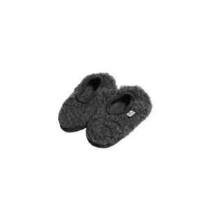 Alwero – Hausschuhe, Ballerina Junior, GRAPHITE, Biowolle