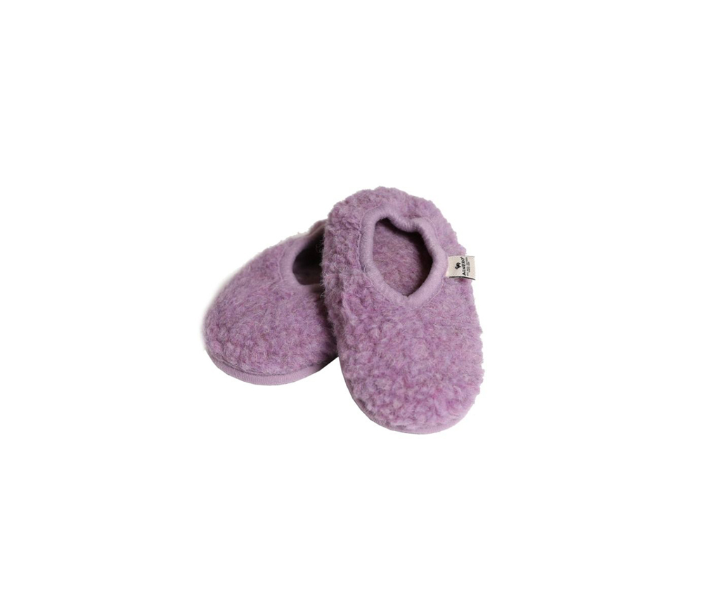 Alwero – Hausschuhe, Ballerina Junior, LILLY, Biowolle