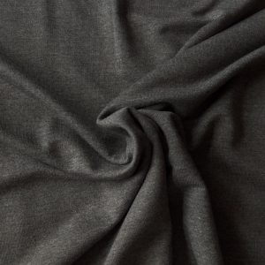 French Terry aus Bambus, unifarben Grau / Dunkelgrau