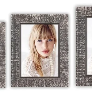 Bilderrahmen Fotorahmen Wechselrahmen Holz schwarz Vintage Shabby Style 3 Formate