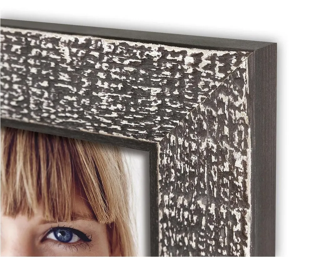 Bilderrahmen Fotorahmen Wechselrahmen Holz schwarz Vintage Shabby Style 3 Formate – Bild 6