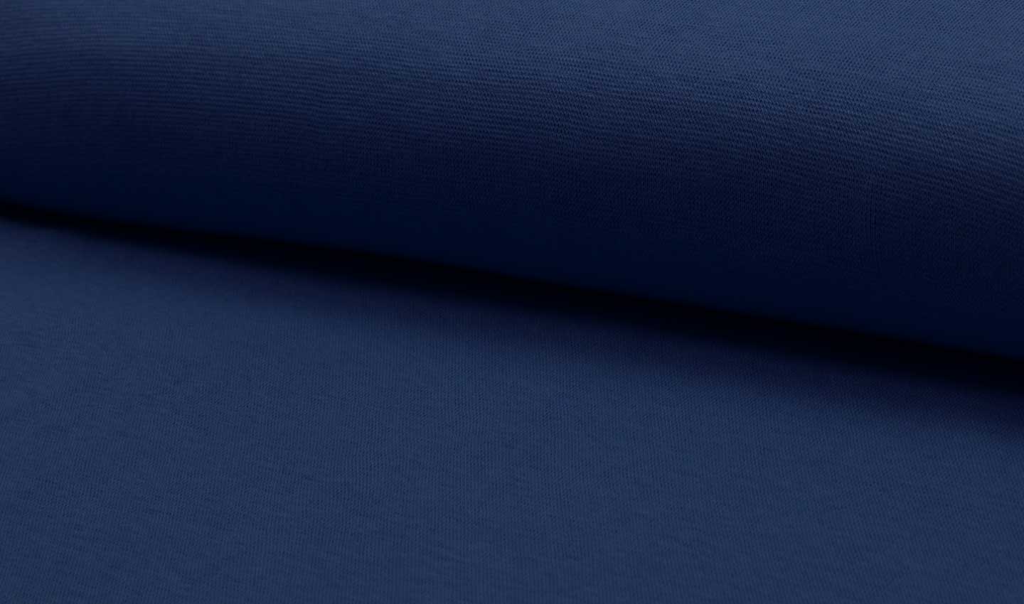 French Terry, unifarben Blau, Mittelblau, Sweatshirtstoff brushed – Bild 9