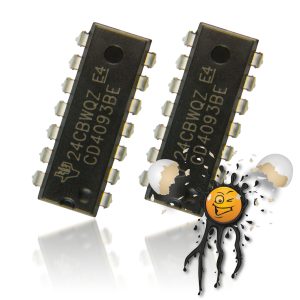2 x CD4093BE 2 Stufen NAND Logikgatter Schmitt Trigger DIP14 IC