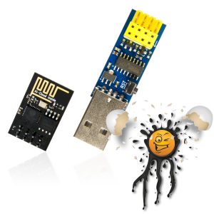 ESP8266 ESP-01 CH340 USB TTL serial Konverter Tasmota ESPEasy Programmer  Set