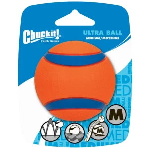 Chuckit! Ultra Ball, robust, schwimmt, natürlicher Kautschuk, M, XL