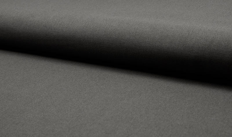 Baumwollstoff, Canvas, unifarben Dunkelgrau